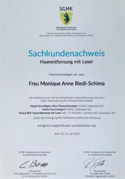 Sachkundenachweis Haarentfernung mit Laser